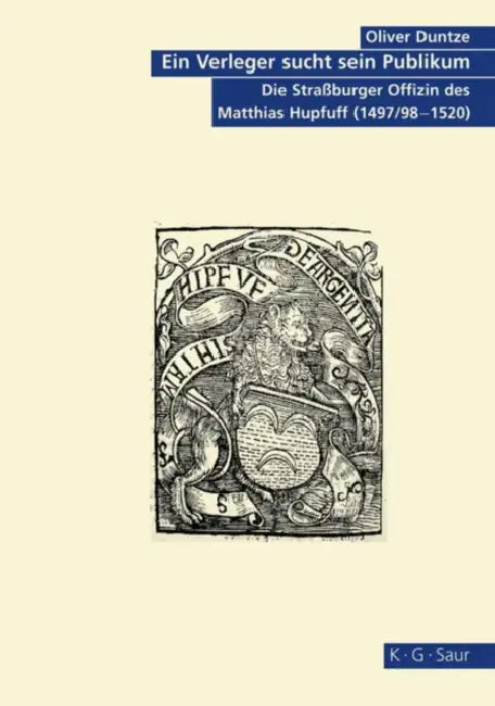 Ein Verleger sucht sein Publikum by Oliver Duntze
