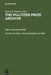 Novel / Fiction Awards 1917-1994 by Heinz-D Fischer