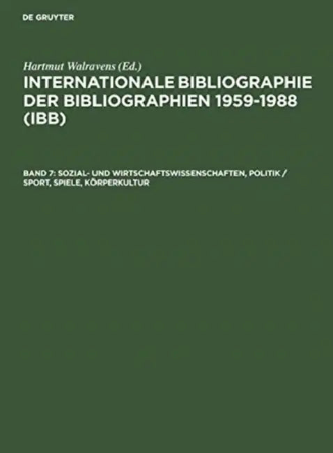 Sozial- und Wirtschaftswissenschaften, Politik / Sport, Spiele, Korperkultur by Not Available (NA)