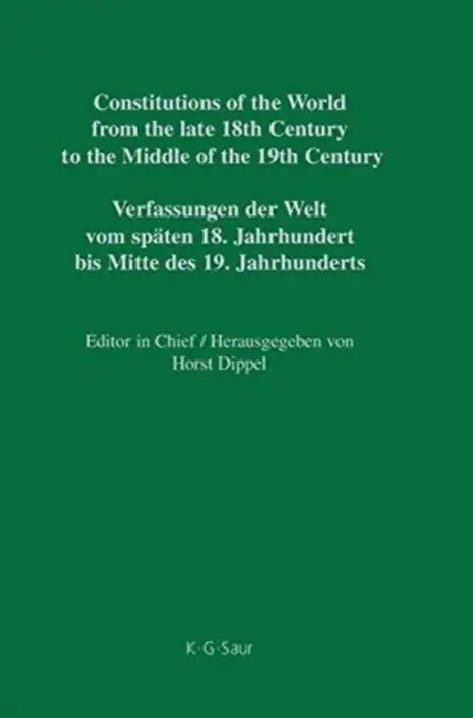 Constitutions of the World from the Late 18th Century to the Middle of the 19th Century, Vol. 5, Polish Constitutional Documents 1790-1848 by Anna Tarnowska