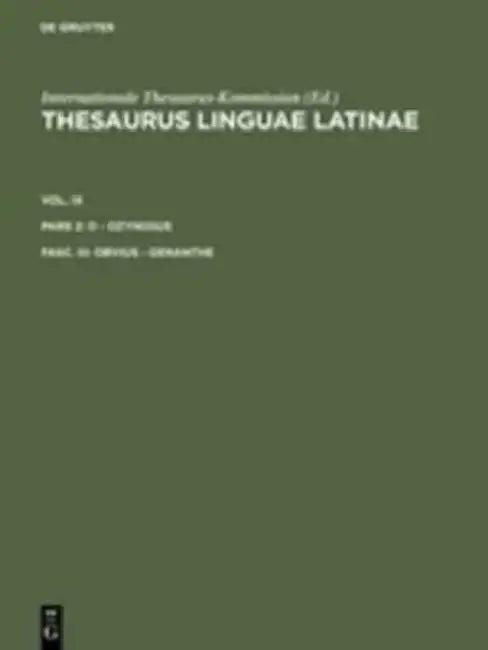 Obvius - Oenanthe by Thesaurusbüro München, Internationale Thesaurus-Kommission