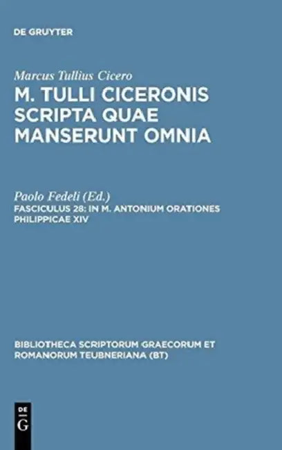 In M. Antonium Orationes Philippicae XIV by Marcus Tullius Cicero, Paolo Fedeli