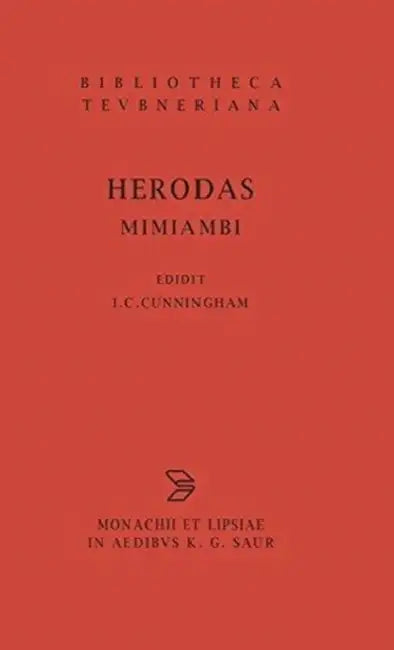 Mimiambi by Herodas, Ian C. Cunningham
