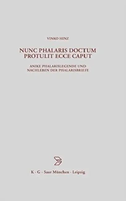 Nunc Phalaris doctum protulit ecce caput by Vinko Hinz
