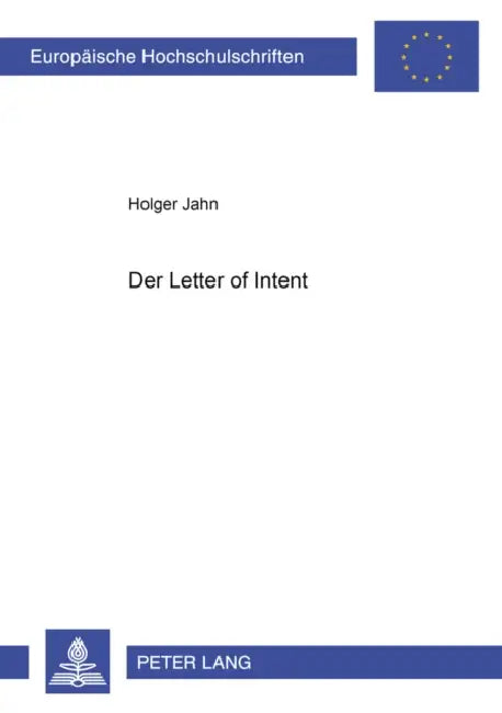 Der «Letter of Intent» by Holger Jahn