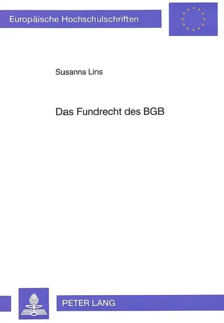 Das Fundrecht Des Bgb by Susanna Lins