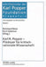 Karl R. Popper - Plaedoyer Fuer Kritisch-Rationale Wissenschaft by Reinhard Neck, Kurt Salamun