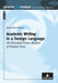 Academic Writing in a Foreign Language: An Extended Genre Analysis of Student Texts by Martin Stegu, Julia Hüttner