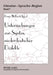 Untersuchungen zur Syntax niederdeutscher Dialekte: Forschungsueberblick, Methodik und Ergebnisse einer Korpusanalyse by Dieter Stellmacher, Heinz-Wilfried Appel