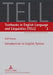 Introduction to English Syntax by Magnus Huber, Rolf Kreyer, Joybrato Mukherjee