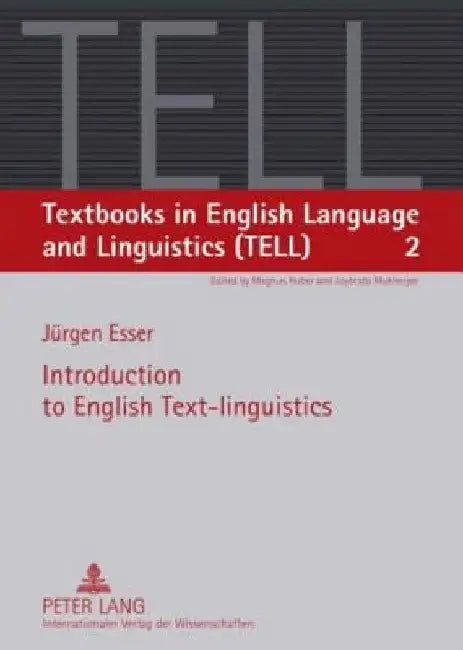 Introduction to English Text-linguistics by Mukherjee, Joybrato