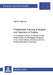 Professional Training of Singers and Teachers of Singing: A Comparative Study of Selected Vocal Performance and Pedagogy Programs in the United States by Jeffrey Treganza