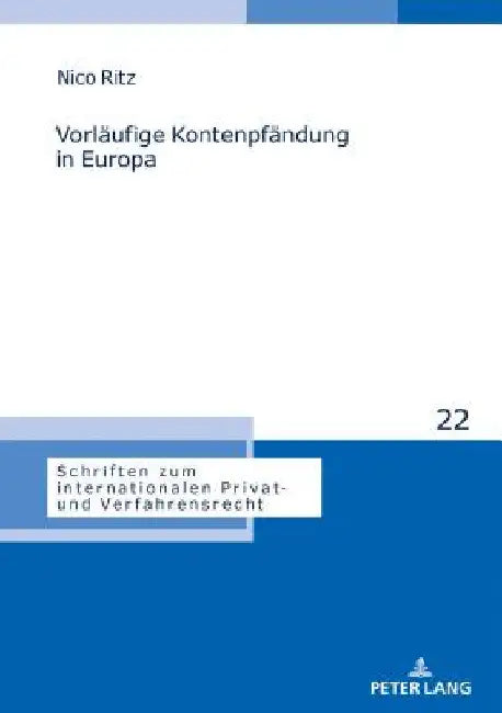 Vorlaeufige Kontenpfaendung in Europa by Astrid Stadler