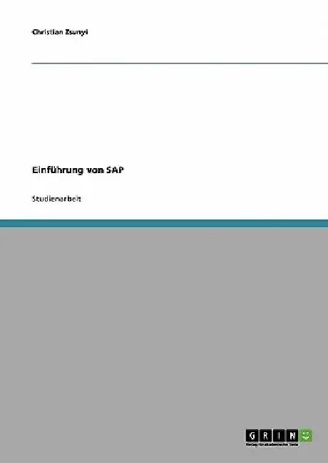 Einführung von SAP by Zsunyi, Christian