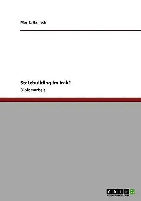 Statebuilding im Irak? by Hanisch, Moritz