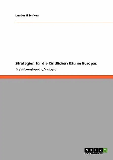 Strategien für die ländlichen Räume Europas by Thienken, Lueder