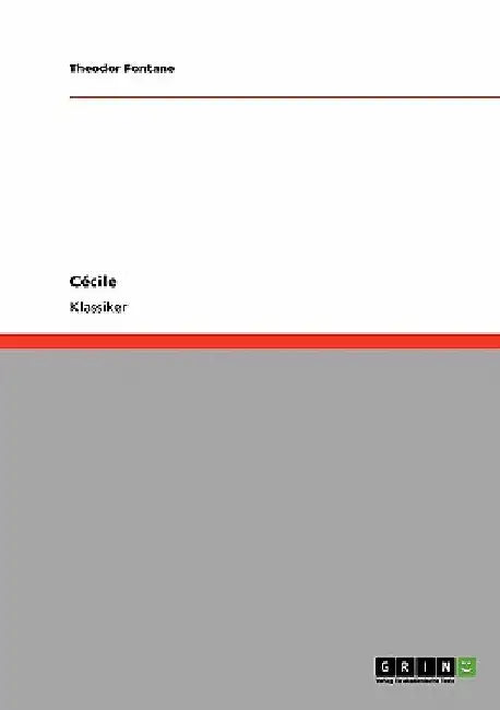 Cécile by Fontane, Theodor