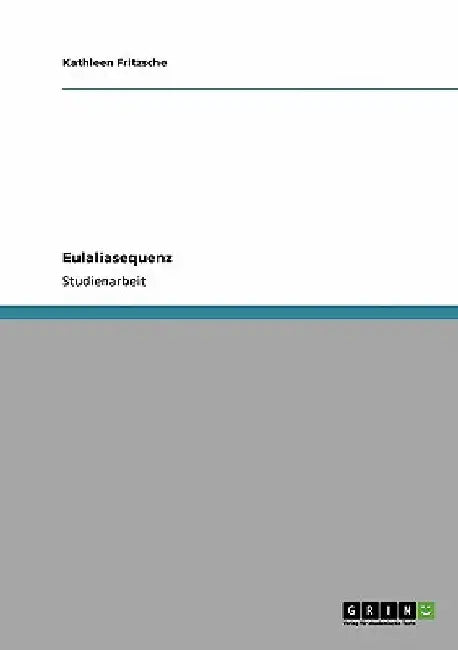 Eulaliasequenz by Fritzsche, Kathleen