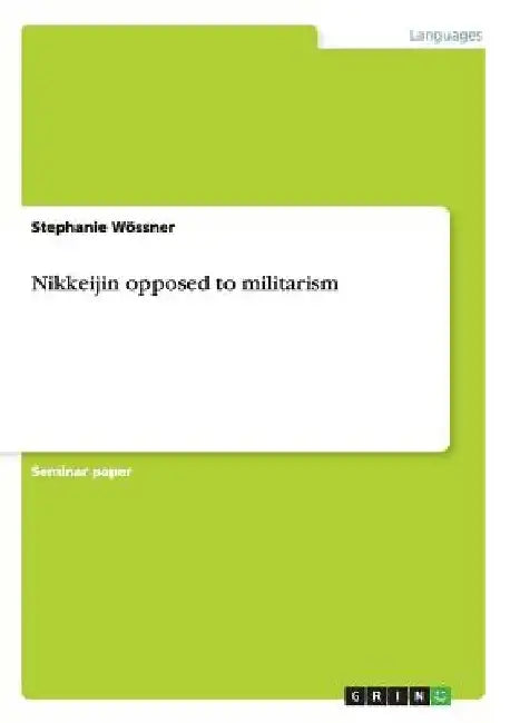 Nikkeijin opposed to militarism by Stephanie Wössner