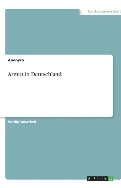 Armut in Deutschland by Anonym