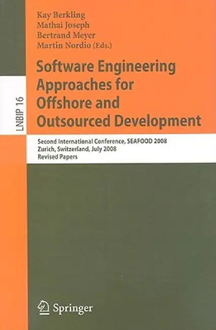 Software Engineering Approaches for Offshore and Outsourced Development by Kay Berkling