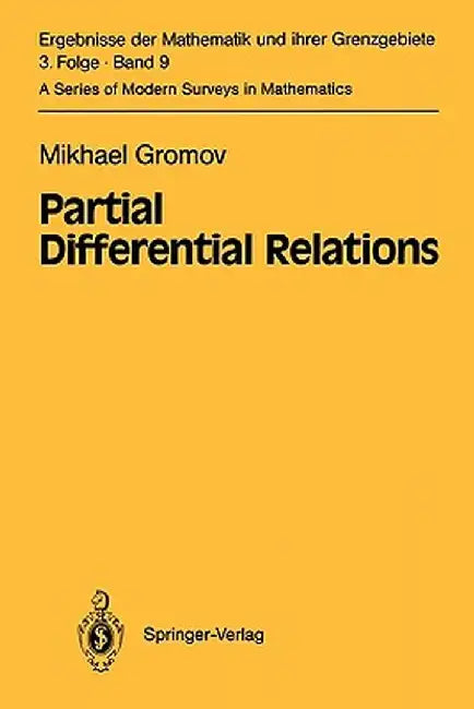 Partial Differential Relations by Misha Gromov