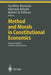 Method and Morals in Constitutional Economics: Essays in Honor of James M. Buchanan by Geoffrey Brennan