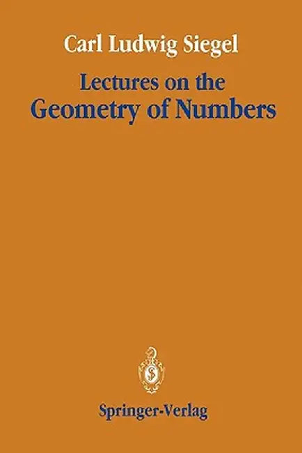 Lectures on the Geometry of Numbers by Rudolf Suter