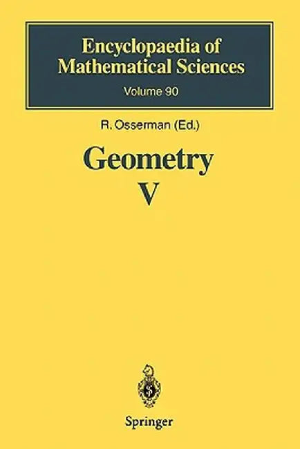 Geometry V: Minimal Surfaces by Robert Osserman