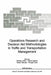 Operations Research and Decision Aid Methodologies in Traffic and Transportation Management by Martine Labbe