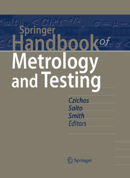 Springer Handbook of Metrology and Testing by Horst Czichos