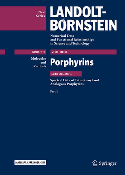 Porphyrins: Spectral Data of Tetraphenyl and Analogous Porphyrins, Part 1 by V. Gupta
