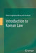 Introduction to Korean Law by Korea Legislation Research Institute