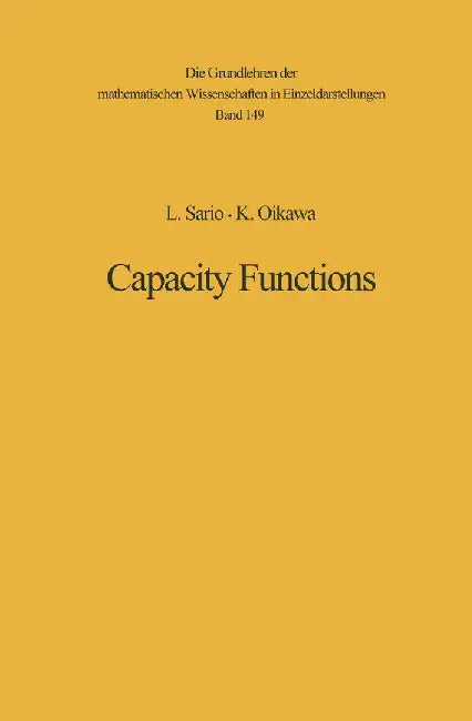 Capacity Functions by Leo Sario