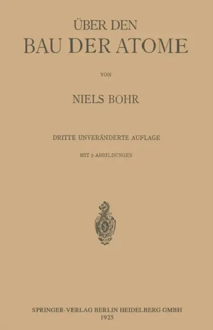 Über Den Bau Der Atome by Niels Bohr