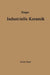 Industrielle Keramik: Erster Band Die Rohstoffe Eigenschaften, Vorkommen, Gewinnung Und Untersuchung by Felix Singer, Kurt Zimmermann, Sonja S. Singer