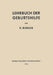 Lehrbuch Der Geburtshilfe by Rudolf T. V. Jaschke
