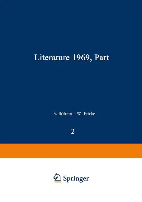 Literature 1969, Part 2 by Siegfried Böhme