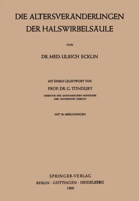 Der Halswirbelsäule by Ulrich Ecklin