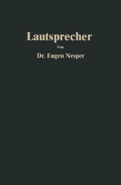 Lautsprecher by Eugen Nesper, Eugen Nesper
