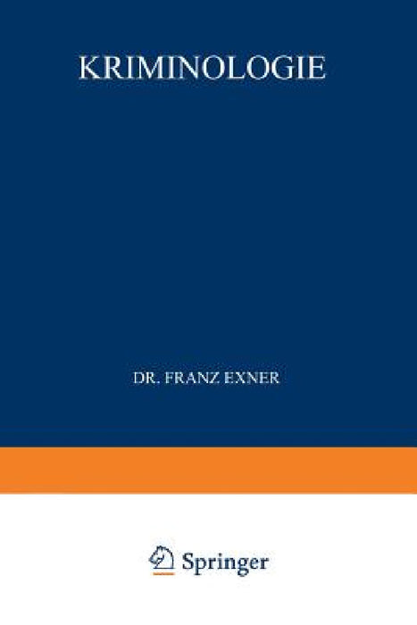 Kriminologie by Franz Exner