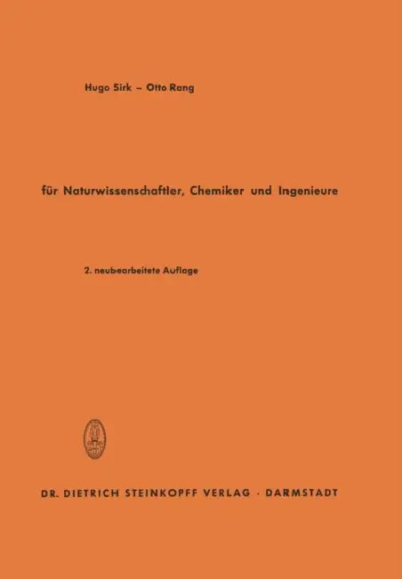 Einführung in Die Vektorrechnung: Für Naturwissenschaftler, Chemiker Und Ingenieure by Hugo Sirk