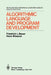 Algorithmic Language and Program Development by H. Partsch