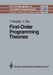 First-Order Programming Theories by Tamas Gergely