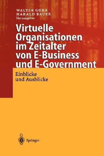 Virtuelle Organisationen Im Zeitalter Von E-Business Und E-Government: Einblicke Und Ausblicke by Walter Gora, Harald Bauer