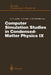 Computer Simulation Studies in Condensed-Matter Physics IX: Proceedings of the Ninth Workshop Athens, Ga, Usa, March 4-9, 1996 by David P. Landau