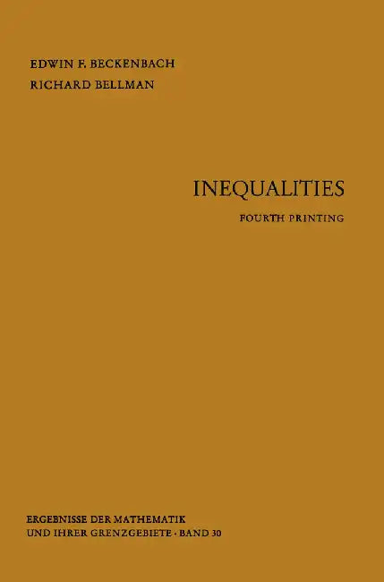 Inequalities by Edwin F. Beckenbach
