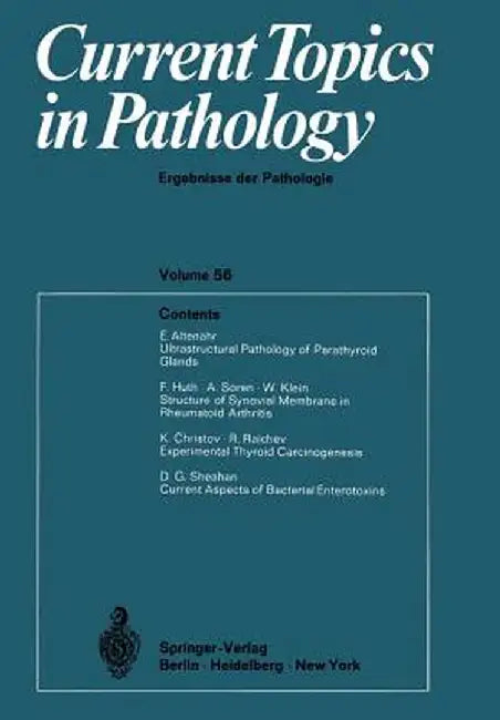 Current Topics in Pathology / Ergebnisse Der Pathologie by Hans-W Altmann
