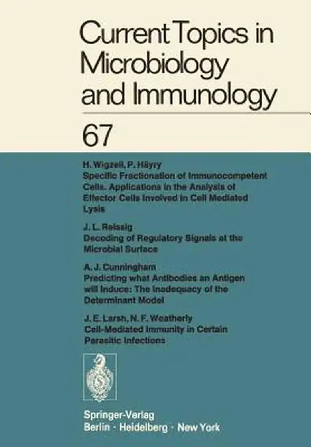 Current Topics in Microbiology and Immunology / Ergebnisse Der Microbiologie Und Immunitätsforschung by W. Arber