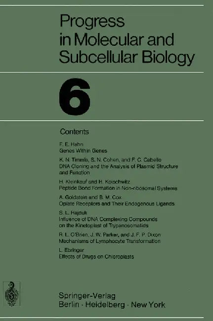 Progress in Molecular and Subcellular Biology by F. C. Cabello